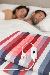 Электрическая простынь одеяло 120 х 160см с дизайном в полоску - грелка с терморегулятором