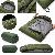 Широкий утепленный спальный мешок ХАКИ -25C 1300г./м.кв. Спальник на холофайбере, водонепроницаемый