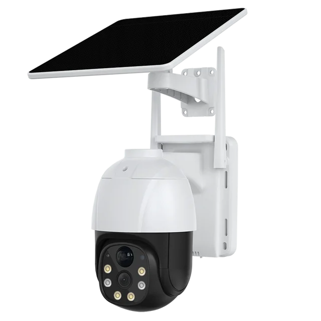 Уличная 4G камера видеонаблюдения под SIM-карту с поворотом и солнечной панелью