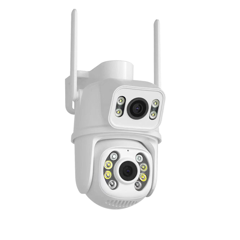 Уличная поворотная IP Wi-Fi камера видеонаблюдения 6MP (3+3MP), с двойным объективом, ночным видением PTZ-DW4