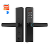 Электронный умный дверной замок Tuya Smart - 2308A с отпечатком пальца, NFC-брелком и ключом