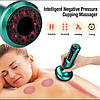 Электрический вакуумный массажер Cupping Massage Instrument Зеленый, прибор для расслабляющего массажа, с функцией подогрева