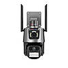 Вулична камера безпеки P11-qq6 8MP 360° з подвійними об