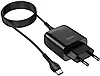 Сетевое зарядное устройство HOCO C72Q Type-C QC3.0 (1 USB, 3A MAX) 18W + кабель Type-C 1 м