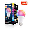 Умная Wi-Fi лампочка E27 RGB+White — управление через приложение TUYA Smart / Smart Life, 9 Вт