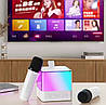 Портативная колонка с Bluetooth, LED-подсветкой и двумя микрофонами, поддержка FM-радио, USBнакопителей и TF-карт