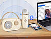 Детская Bluetooth караоке колонка с одним микрофоном, 6 разных голосов