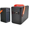 Power Bank 180000 mAh, зовнішній акумулятор на сонячній панелі з LED-дисплеєм і ліхтариком