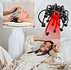 Вібро-масажер для голови Head Massager з Bluetooth, чорний розслаблення і комфорт із музикою