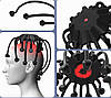 Вібро-масажер для голови Head Massager з Bluetooth, чорний розслаблення і комфорт із музикою