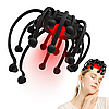Вібро-масажер для голови Head Massager з Bluetooth, чорний розслаблення і комфорт із музикою