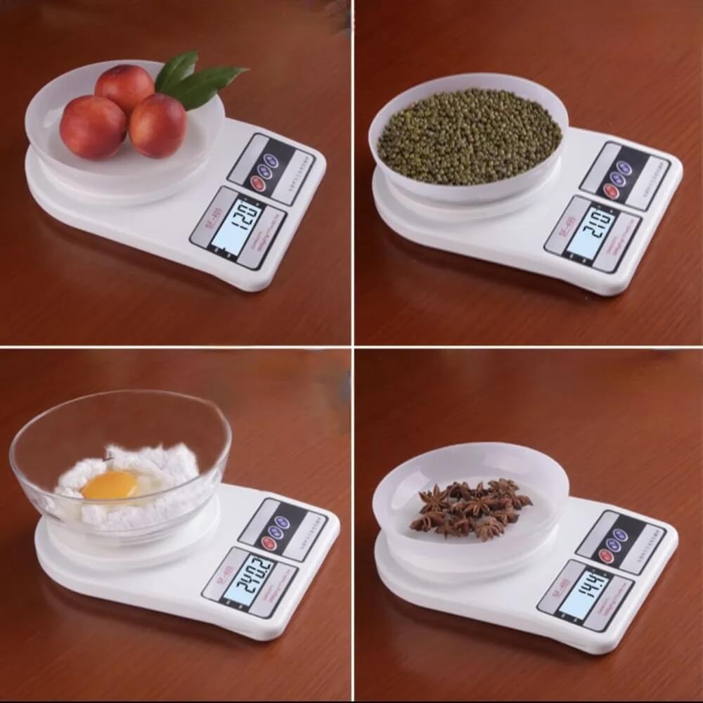 Кухонные весы для определения веса фруктов, овощей, мяса и прочих ...